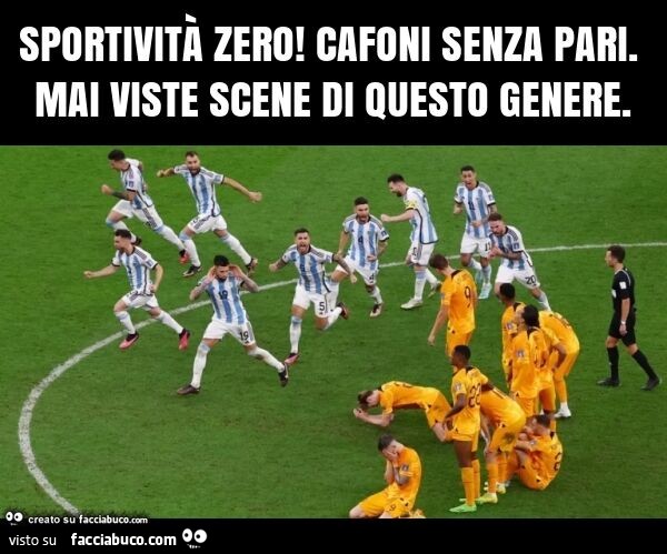 Sportività zero! Cafoni senza pari. Mai viste scene di questo genere